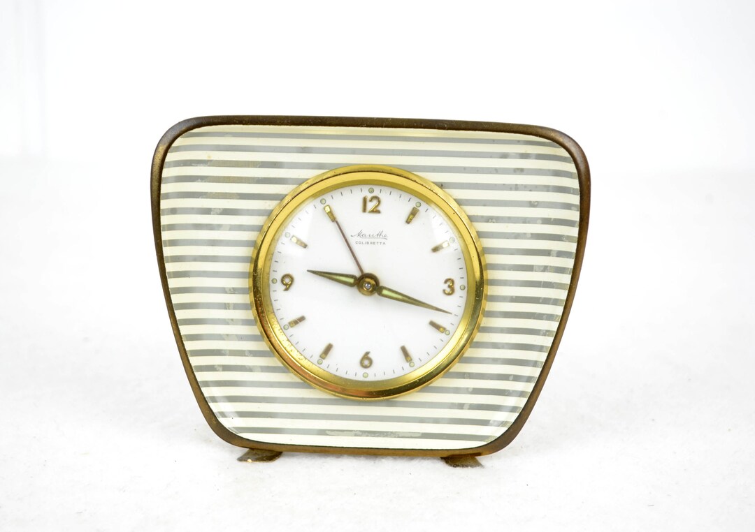 Mauthe Colibretta Table Clock Alarm Clock 50s Mid Century Etsy Hong Kong