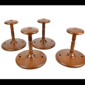 4 XXL teak coat hooks 50s 60s mid century vintage design coat hooks teak wood clothes hangers