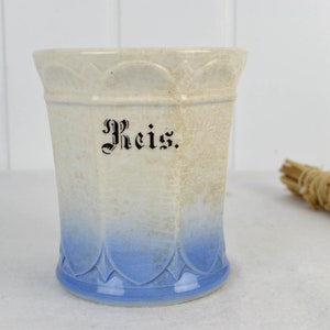 Storage Jars Rice Jar Kitchen Storage 1920&#39;s Spices Stoneware Art Nouveau German Vintage Landhaus