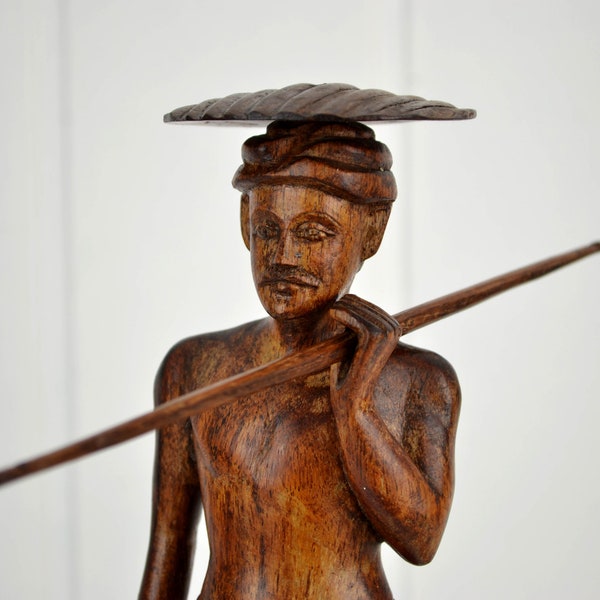 Asian Water Carrier Statue Etsy