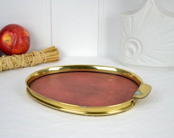 Tray mid century rockabilly vintage 50s 60s serving tray serving shabby bar 1950 decoration brocante design German brass