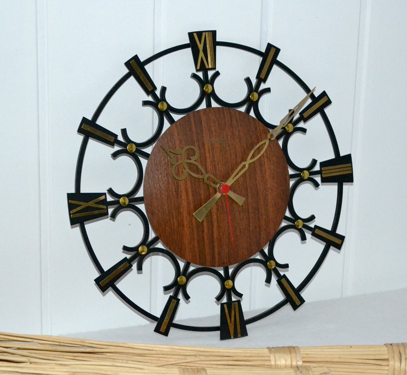 Wall Rockabilly Wanduhr Metall Junghans Automatic Design Clock 60er Landhaus 70er Century 1970 Kienzle Mid Holz Uhr Uhrwerk Shabby Vintage shQdxrCt