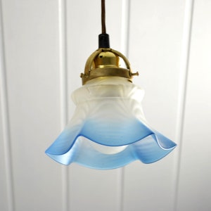 Ceiling lamp Art Nouveau relief decor glass 20s 1910 1920 lamp light country house vintage ceiling light brocante design