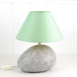 Lampenschirm für Tischlampen Grün E27 Fassung Schirm Leuchte Lampe Tischleuchte Textil Bild 2