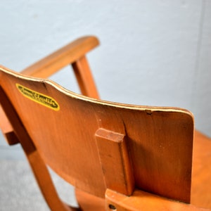Ama Elastik factory chair DRGM 1930s German architect's chair industrial design chair factory vintage office chair desk chair image 5