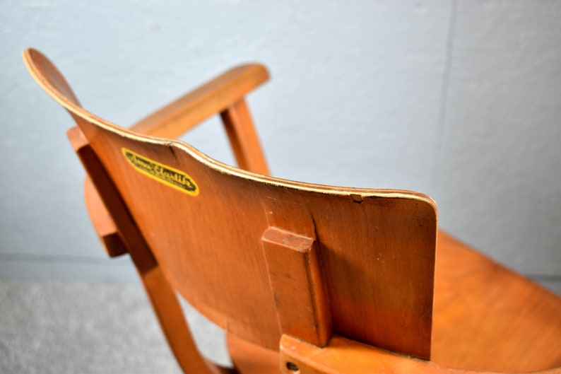 Ama Elastik factory chair DRGM 1930s German architect's chair industrial design chair factory vintage office chair desk chair image 5