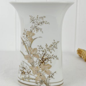 Vase AK Kaiser Atlantis Design K. Nossek Porzellan Porzellanvase Brocante Blumenvase Vintage Design Modern Retro Blumen Bild 4