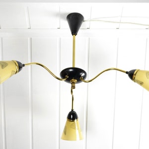 Bag lamp 50s 60s ceiling light mid century design ceiling lamp light vintage design kidney table era spider lamp
