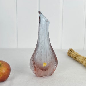 Glass vase studio glass Miroslav Klinger 50s 60s Zelezny Brod Sklo Union Bohemia ZBS art glass glass vase mouth-blown flower vase Bohemia design