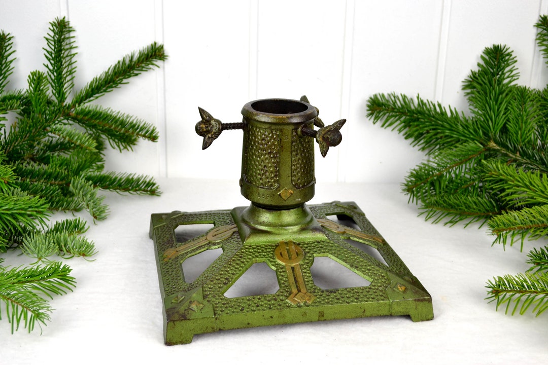 Christmas Tree Stand Cast Iron Art Nouveau 1900 1920 Christmas