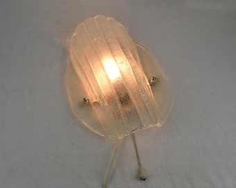 Eisglas Wandlampe 60er mid century Design Leuchte Vintage Lampe Wandleuchten