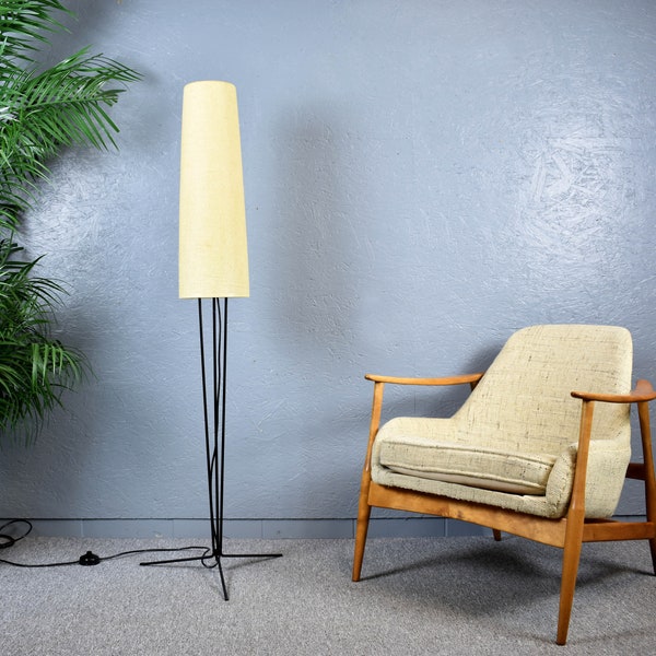 rares lampes Hesse lampadaire années 50 60 lampadaire trépied lampe design du milieu du siècle vintage