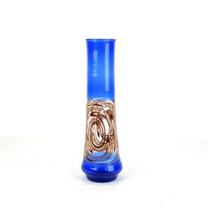 Lauscha glass vase signed thread glass 80s assembly technique art glass glass glass vase studio glass hand-formed bimini glass assembly technique design