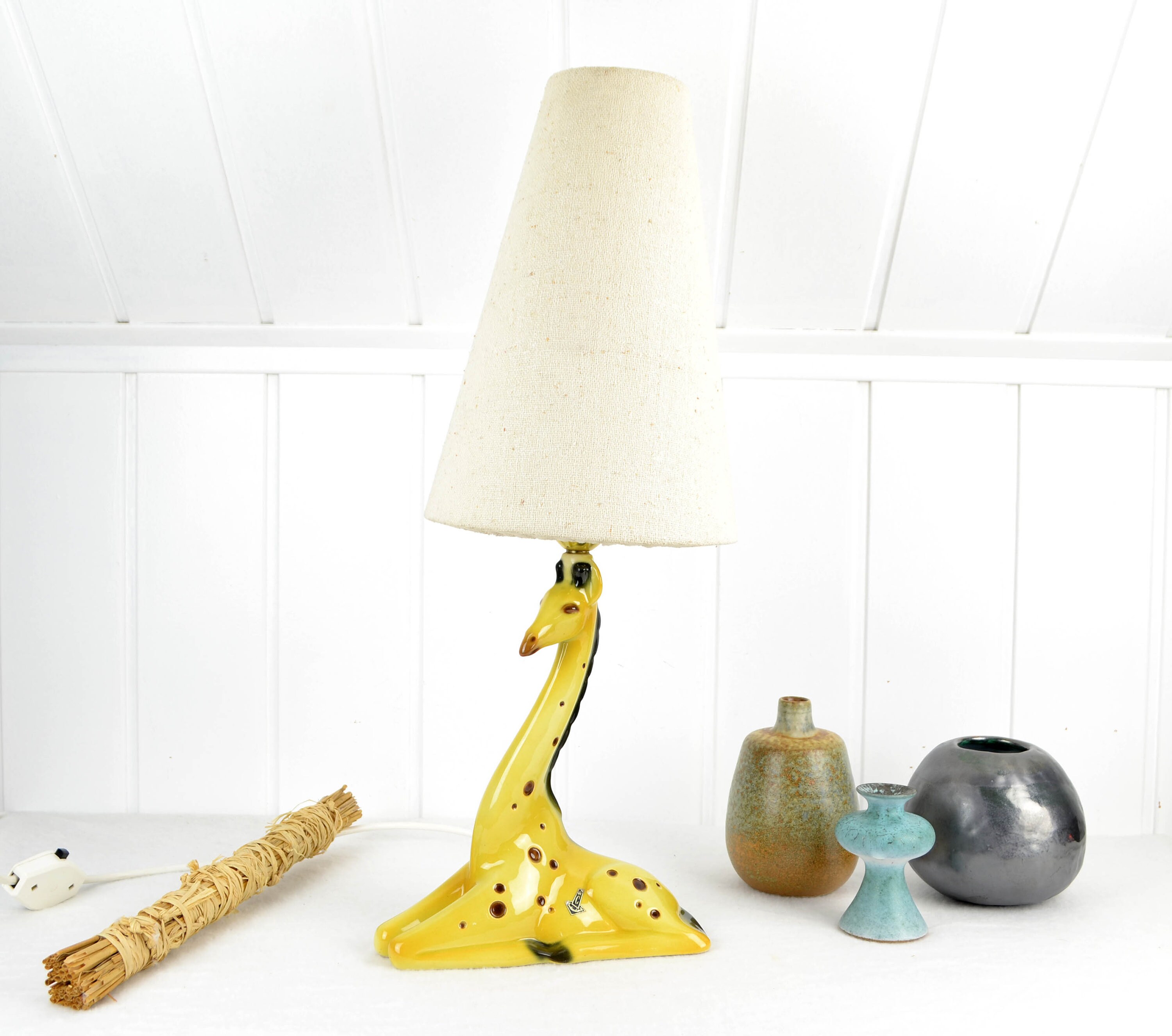 Ceramic on sale animal lamp