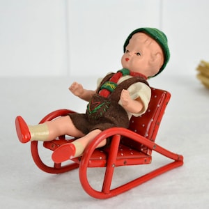 Old doll 30 mass Bavarian boy Bavaria cult design vintage retro toy toy nostalgia children decoration decoration girl rustic