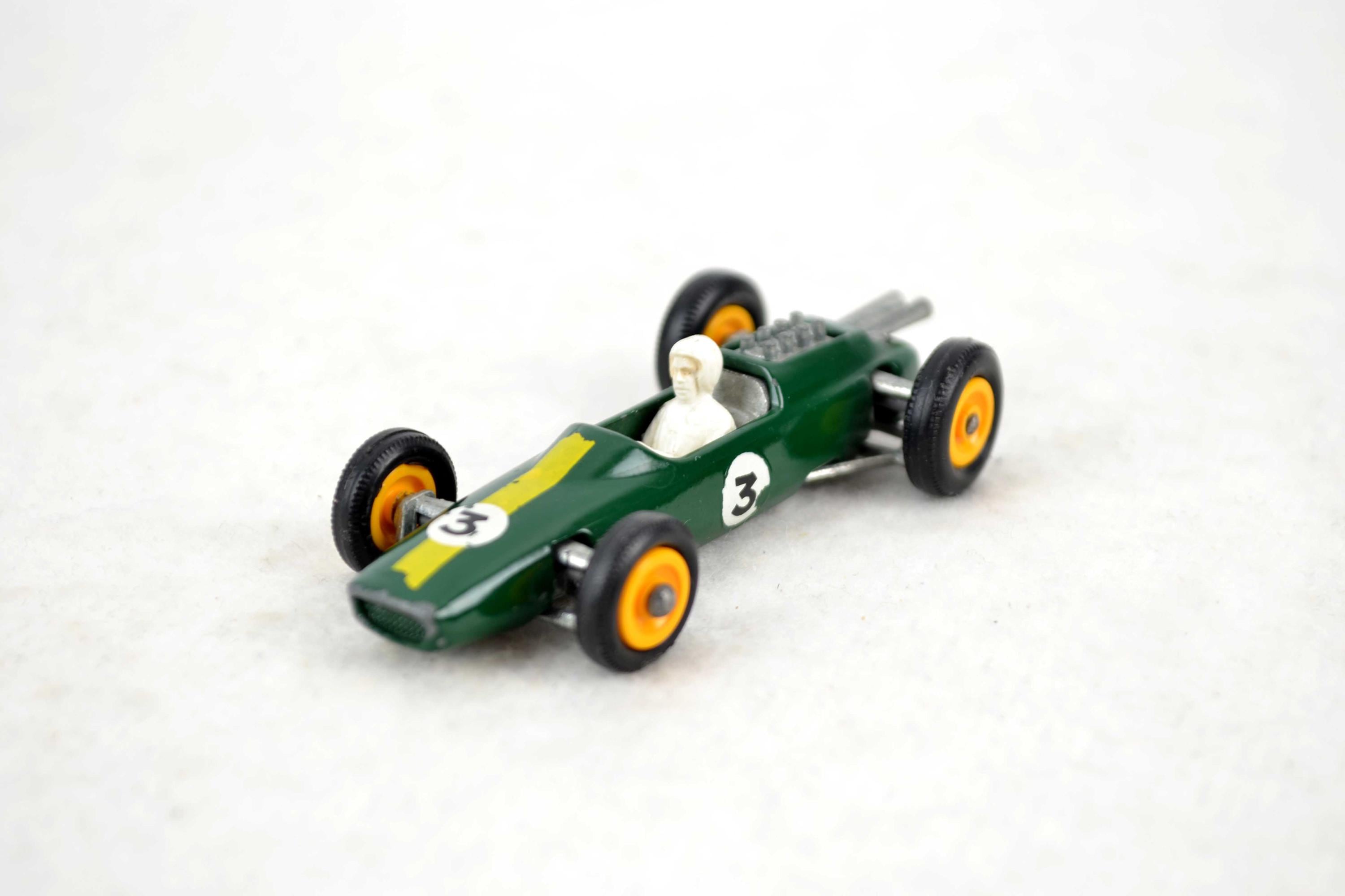 Voiture de course Lotus 1967 vintage - Boîte d'allumettes Lesney