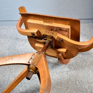 Ama Elastik factory chair DRGM 1930s German architect's chair industrial design chair factory vintage office chair desk chair image 9