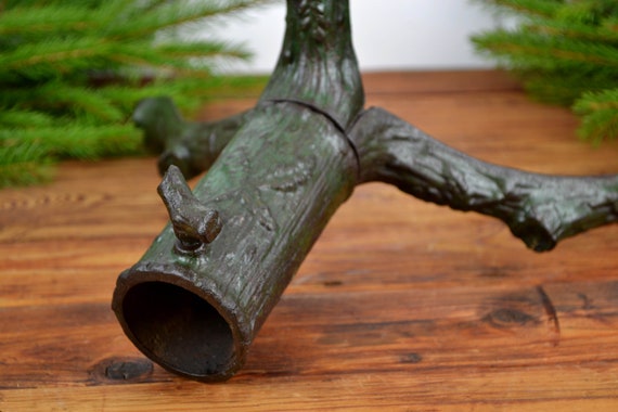 Christmas Tree Stands, Cast Iron, Shabby Chic, Xmas, 1900s, Art