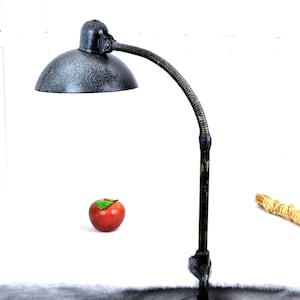 Kaiser Idell gooseneck table lamp clamp lamp work light industrial design light workshop lamp workshop 60s desk lamp