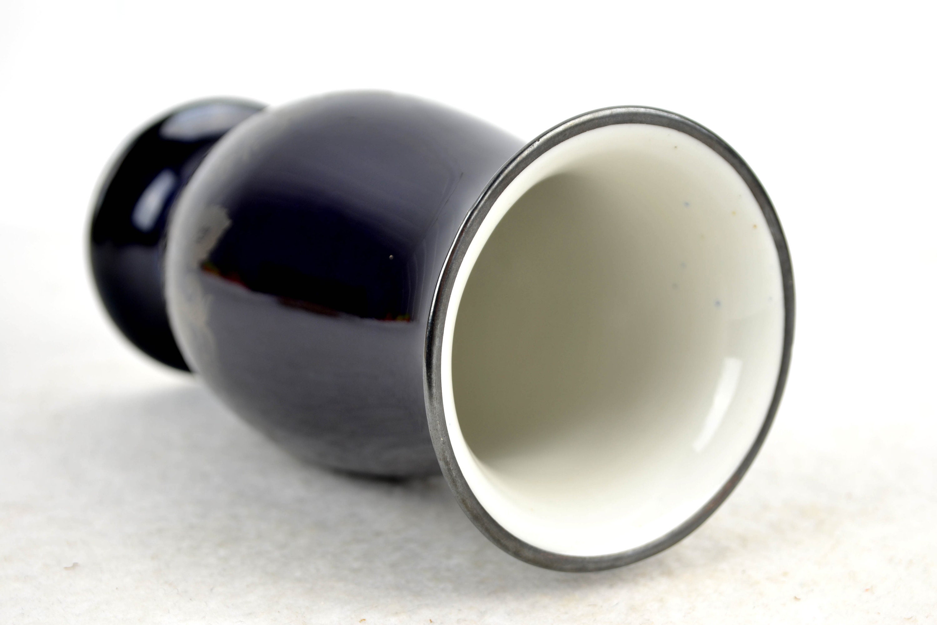 アールデコ 花瓶 Hutschenreuther Hohenberg 1939 コバルトブルー