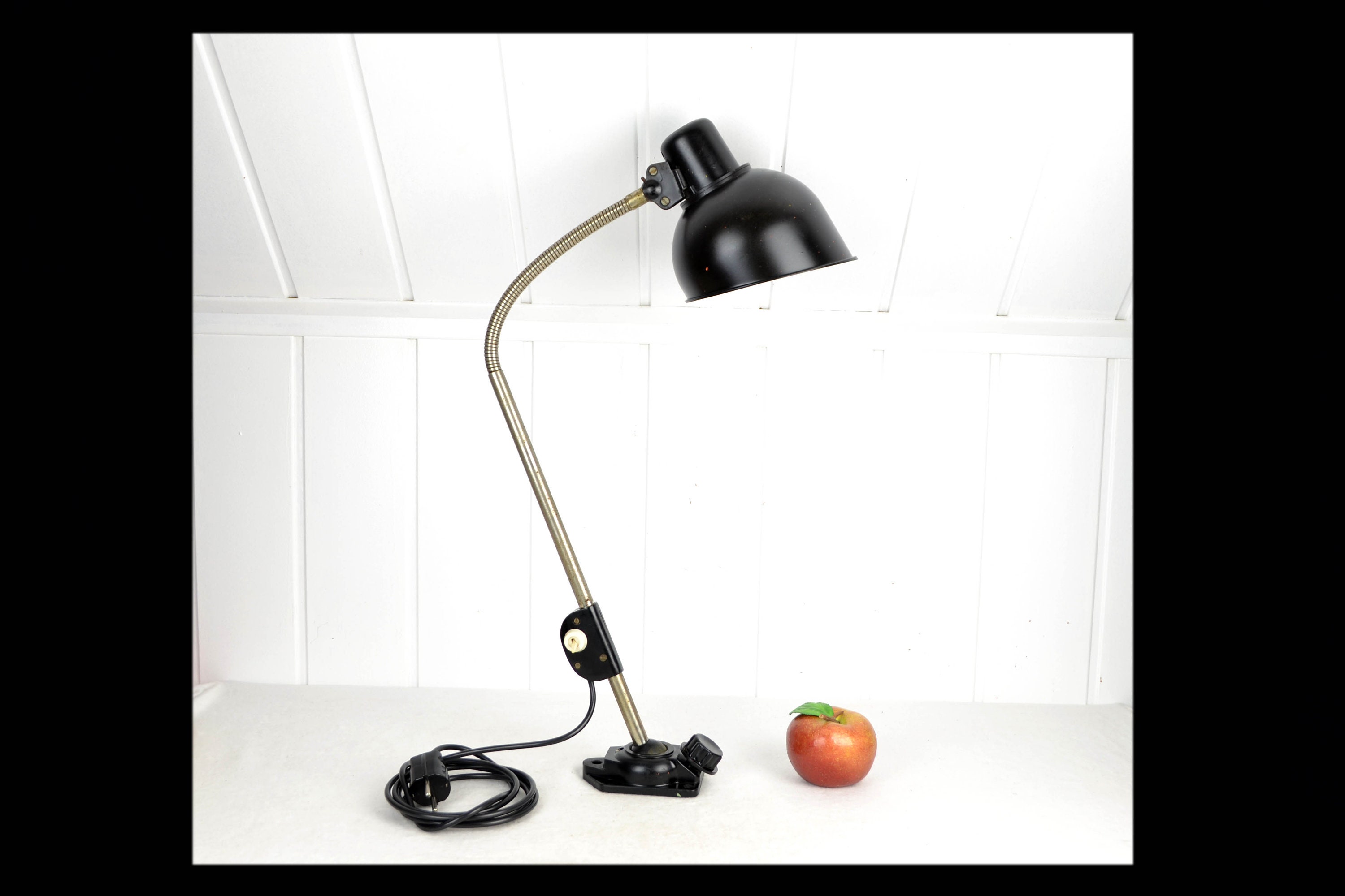 Helion Arnstadt Workshop Lamp DDR Gooseneck Table Lamp Work Helion Arnstadt Workshop Lamp DDR Gooseneck Table Lamp Work