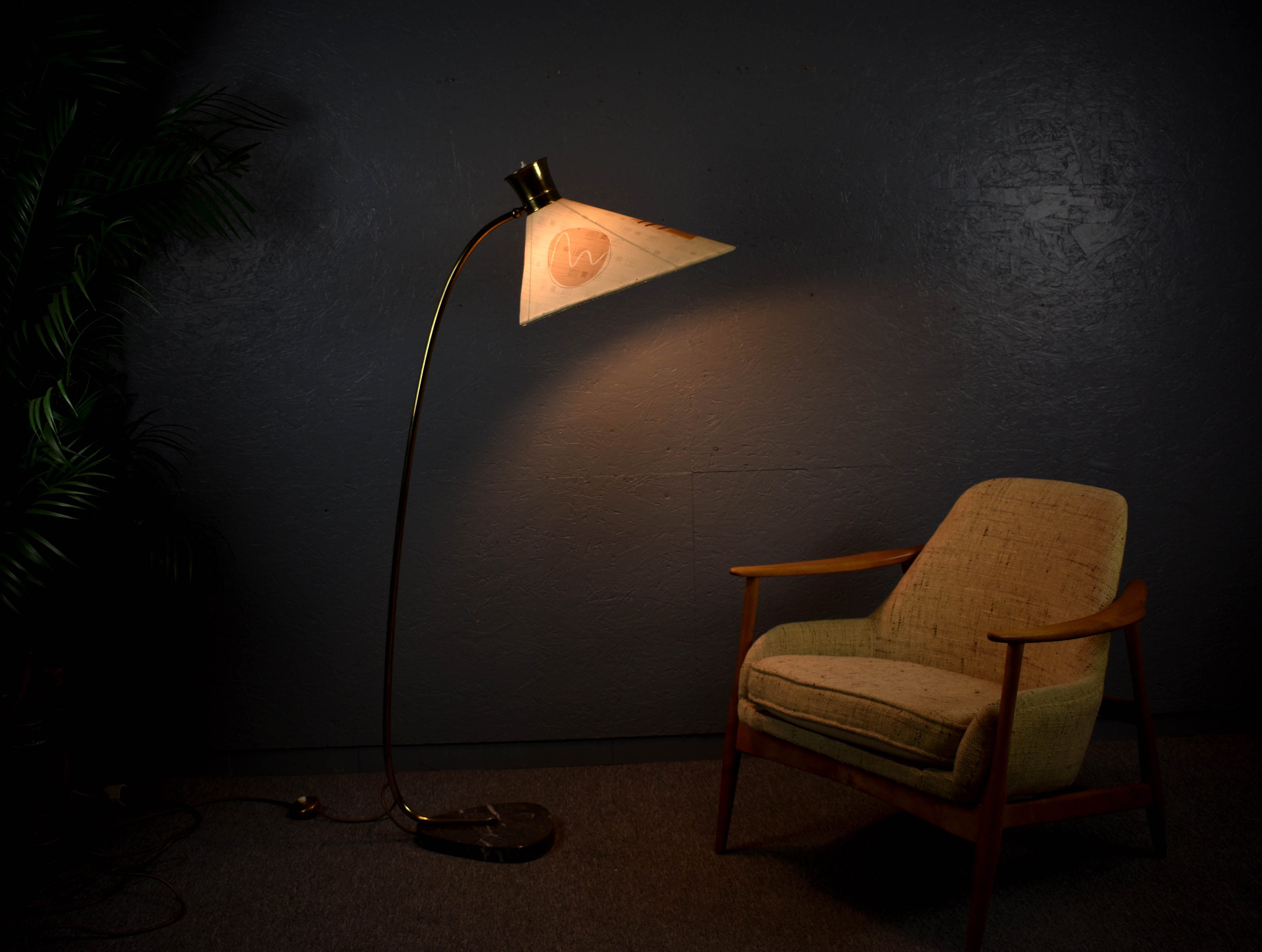 Rare Mid Century Floor Lamp 50s 60s Floor Lamp Marble Base Rare Mid Century Floor Lamp 50s 60s Floor Lamp Marble Base