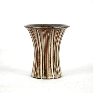 Studiokeramik Vase Handarbeit mit Bodenmarke Keramik 50er 60er Töpferei Blumenvase Design pottery mid century Vintage Modern Retro