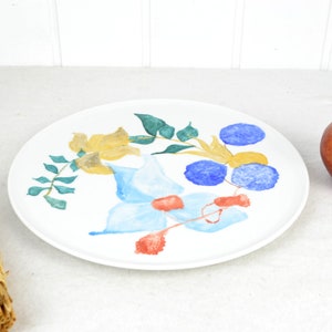 Arzberg cake plate hand painted 60s cake plate pizza plate tray cake design mid century pop art