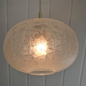Doria ice glass ceiling lamp model 6505 design lamp 60s 70s ball lamp bubble glass vintage bubble lamp brocante