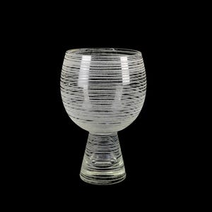 Glass vase 60s 70s glass goblet vintage design vase glass flower vase