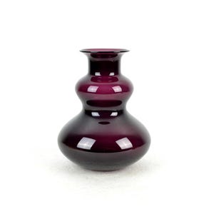 Vase VEB Glaswerk Resin Crystal Glass Vase Studio Glass 70s Glass Crystal Glass Flower Vase Flower Studio Vintage Design Space Pop Art Purple 60s