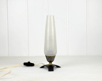 seltene Tripod Rocket Lamp 50er 60er Tischlampe Lampe Leuchte Vintage Design mid century Modern Retro Messing