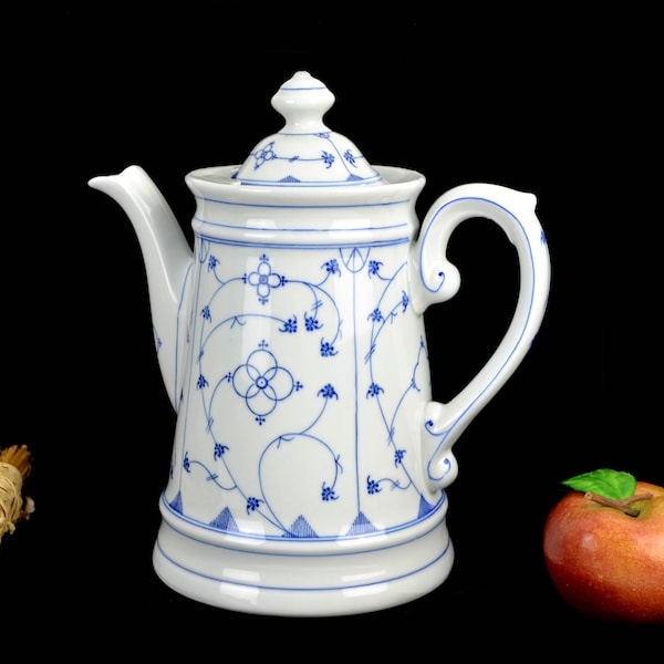 XXL coffee pot Oscar Schaller around 1900 pot straw flower porcelain coffee pot porcelain vintage design country house shabby tea tea kitchen teapot