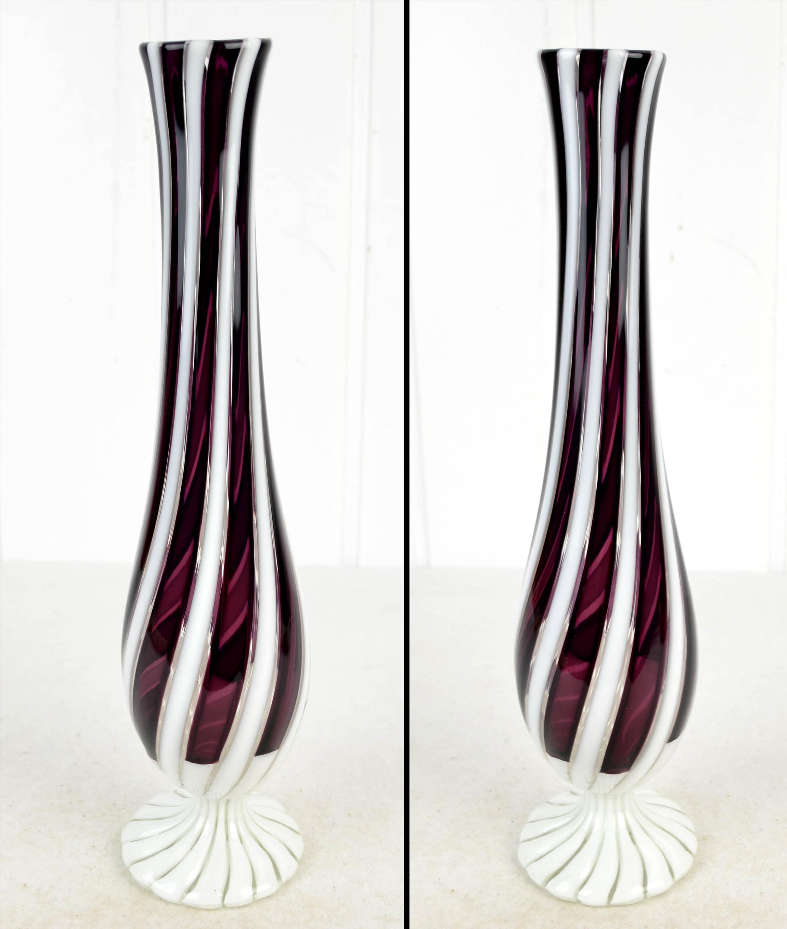 貴重なヴェネツィアン・グラス花瓶 60年代 ムラーノ