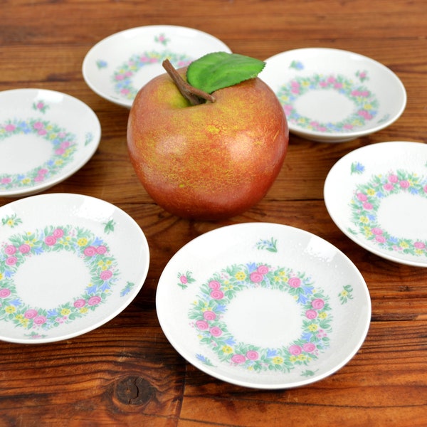 Björn WIINBLAD 6 small plates Romanze Rosenthal Studio line plate design vintage porcelain petit four cake chocolates