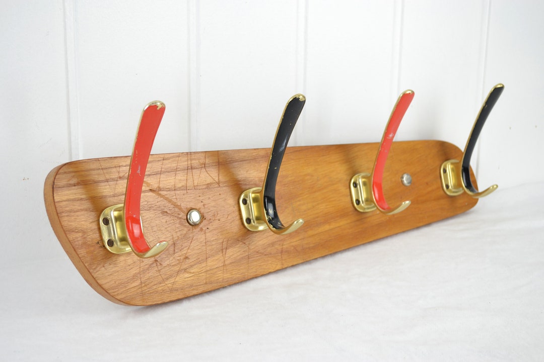 50s Coat Rack Rockabilly Design Clothes Rack Mid Century Vintage Brass ...