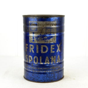 Fridex Spolana tin can 60s 70s vintage decoration decoration box image 2