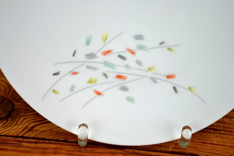 6 Hutschenreuther Plate 50s 60s Design Kitchen Country House mid century Brocante coffee plate coffee plate breakfast plate cake cake cake