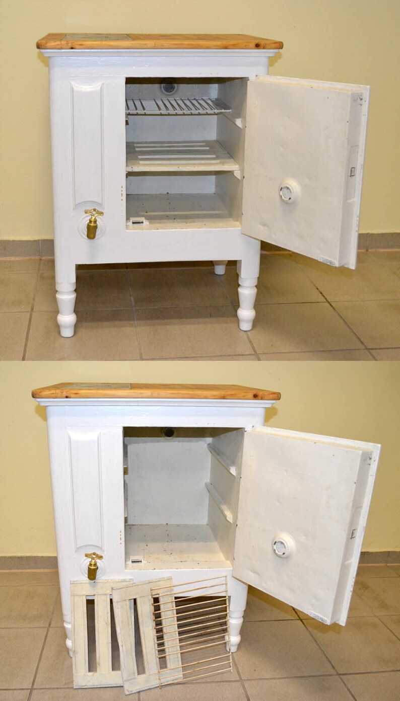 Antiker Kühlschrank Eisschrank um 1900 Schrank closet Küche | Etsy