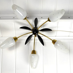 Bag lamp 50s 60s Spider Lamp ceiling light mid century design ceiling lamp light vintage kidney table era
