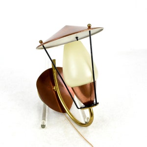 Wall lamp lantern 50s 60s mid century design wall lights light rockabilly bag lamp vintage lamp kidney table era
