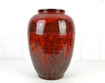 Ceramic vase 50s 60s floor vase flower vase handmade design pottery fat lava mid century vintage West Germany modern retro