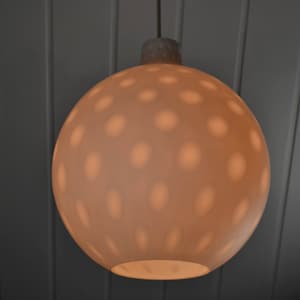 Peill & Putzler by Aloys Gangkofner Como ceiling lamp 50s 60s design light glass vintage bubble hanging lamp opal glass lamp brocante