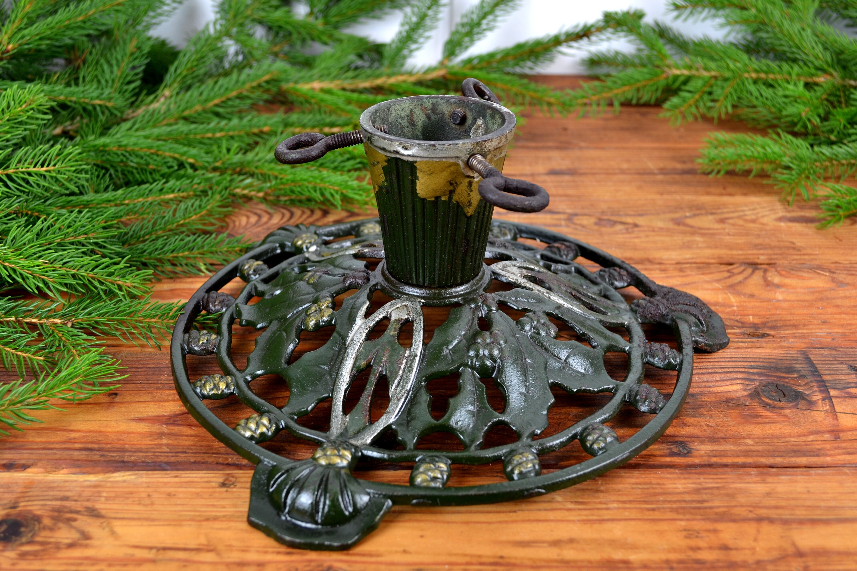 Christmas Tree Stands, Cast Iron, Shabby Chic, Xmas, 30s Christmas
