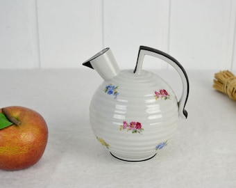 Krug 60er Ilmenauer Zier- und Werbeporzellanfabrik Vase Henkelkrug Henkelvase Blumenvase Design DDR 70er