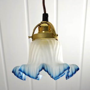 Ceiling lamp Art Nouveau relief decor glass 20s 1910 1920 lamp light country house vintage ceiling light brocante design
