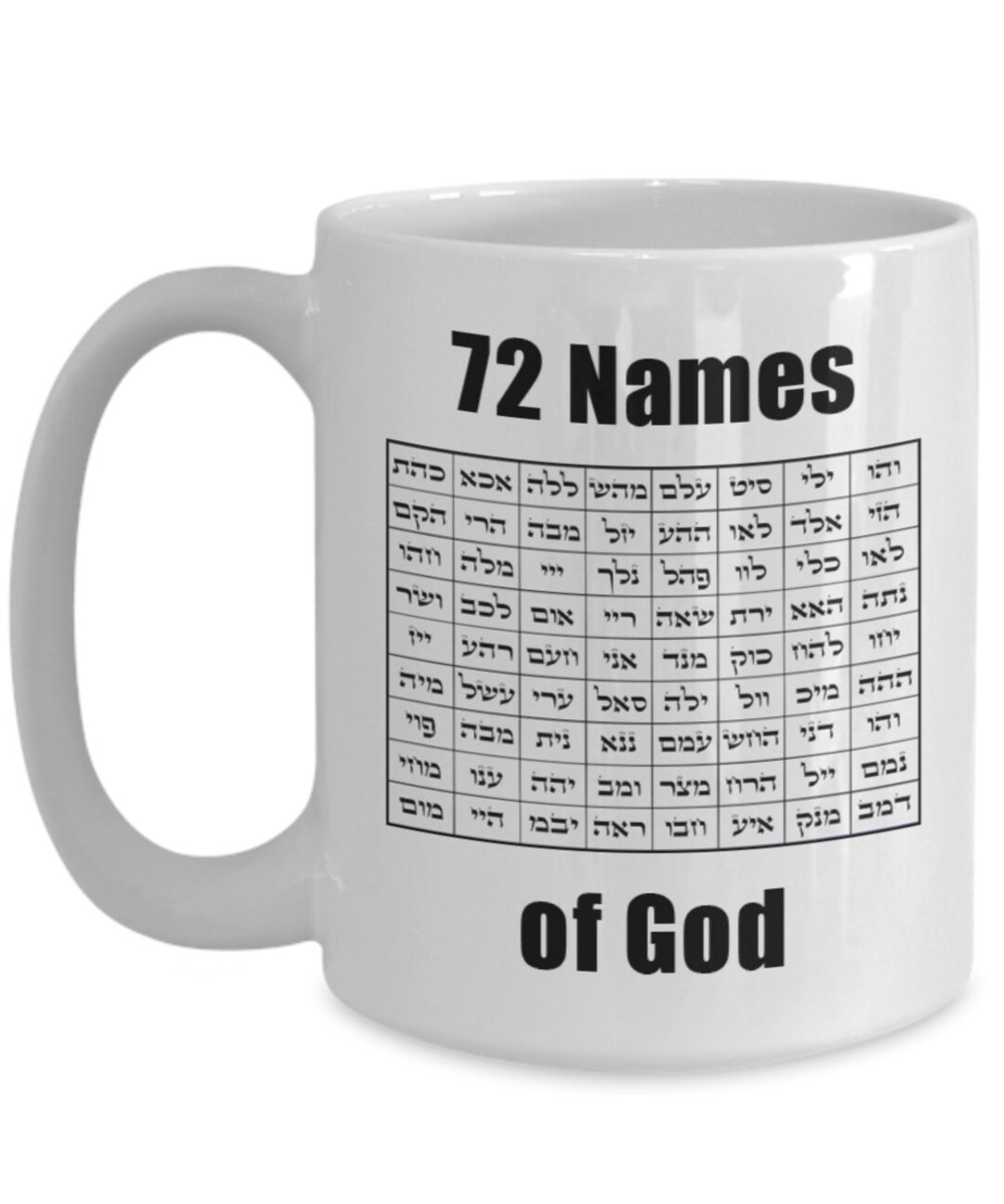 Free Shipping 72 Names of God Names of God Coffee Mug Names of God