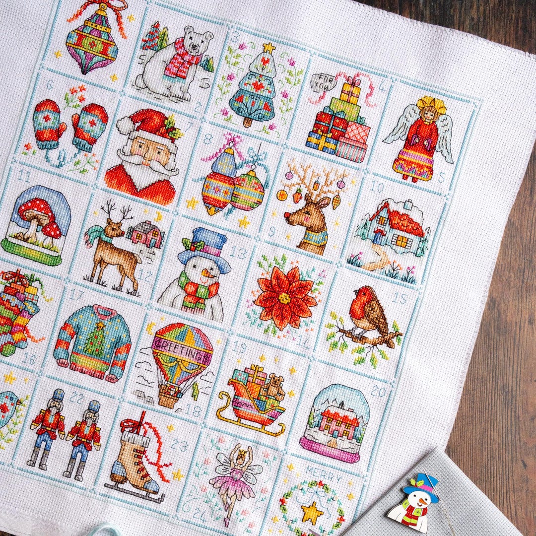 Advent Calendar Cross Stitch Chart / Pattern - Etsy