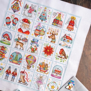 Advent Calendar Cross Stitch Chart / Pattern