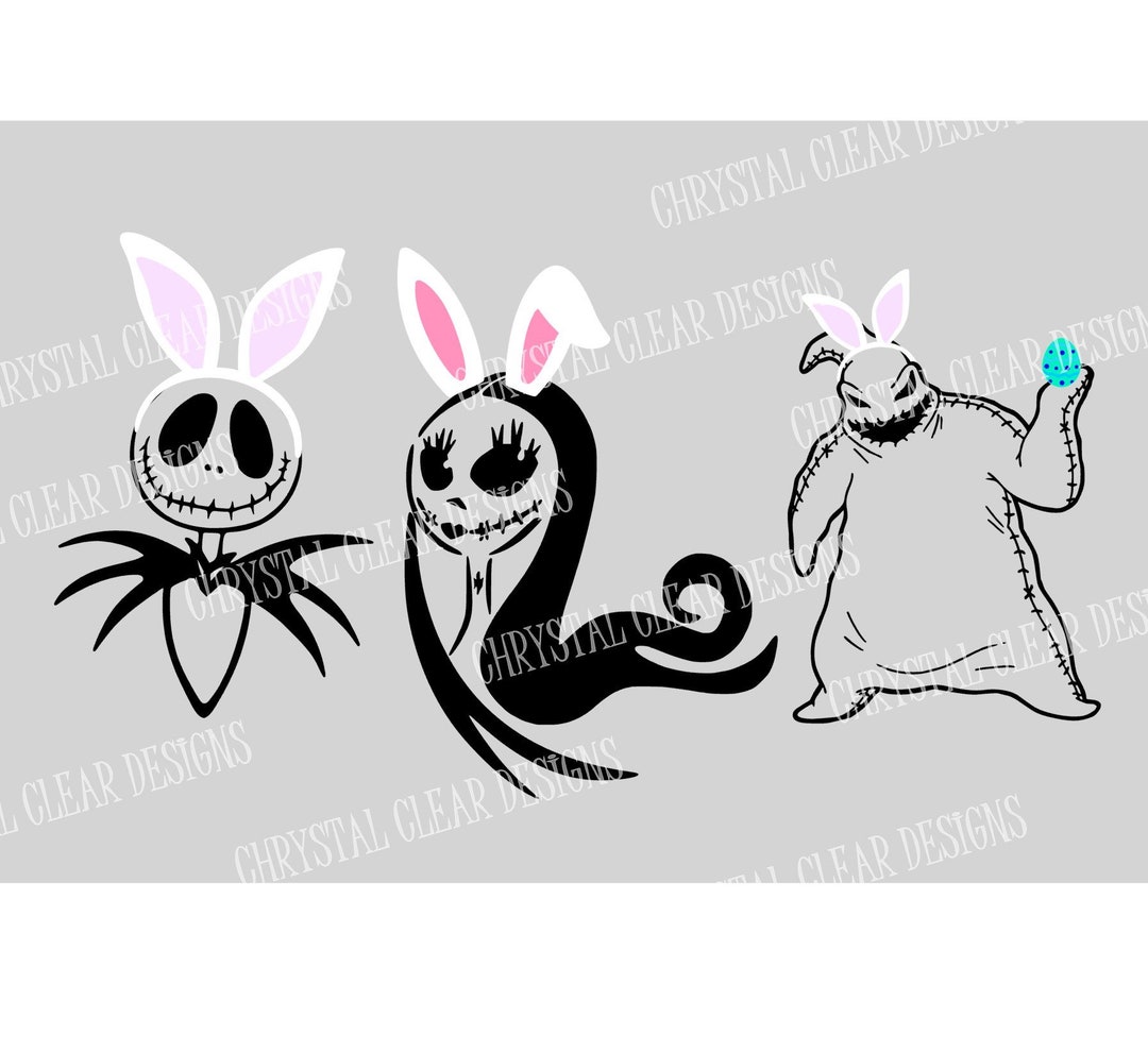 Nightmare Before Christmas Easter Svg. Oogie Boogie, Jack